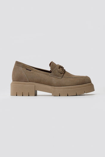 Ragazza 0190 Suede Leather Comfort Loafers - Μπεζ - thefashionproject.gr - RAGAZZA