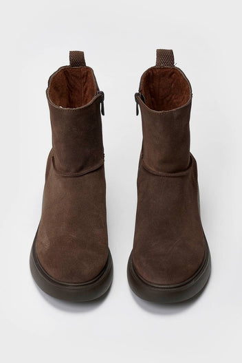 Ragazza 0235 Suede Comfort Ankle Boots - Brown Suede - thefashionproject.gr - RAGAZZA