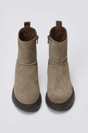 Ragazza 0235 Suede Comfort Ankle Boots - Taupe Suede - thefashionproject.gr - RAGAZZA