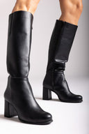 RAGAZZA Block Heel Boots 0710 - Black Matte - thefashionproject.gr - RAGAZZA