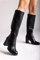 RAGAZZA Block Heel Boots 0710 - Black Matte - thefashionproject.gr - RAGAZZA