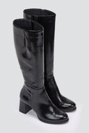 RAGAZZA Block Heel Boots 0710 - Black Patent - thefashionproject.gr - RAGAZZA