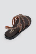 Estil - Rhinestone Sandals - Bronze