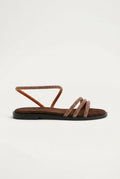 Estil - Rhinestone Sandals - Brown Suede