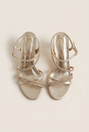 TFP - Rhinestone Strap Sandals - Gold