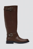 Riding Boots Buckle Straps - Light Brown Matte - thefashionproject.gr - Stephan