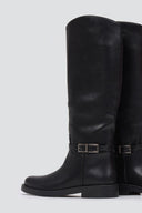 Riding Boots Side Buckle - Black Matte - thefashionproject.gr - Stephan