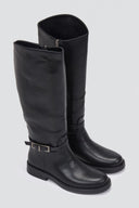 Riding Boots Side Buckle - Black Matte - thefashionproject.gr - Stephan
