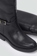 Riding Boots Side Buckle - Black Matte - thefashionproject.gr - Stephan