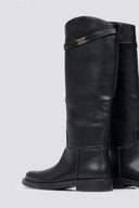 Riding Boots Strap Detail - Black Matte - thefashionproject.gr - Stephan