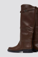 Riding Boots Strap Detail - Light Brown Matte - thefashionproject.gr - Stephan