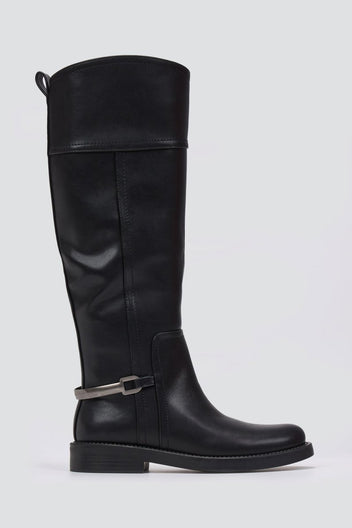 Stephan - Riding Boots Zip Closure - Black Matte