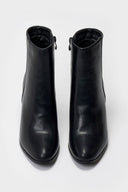 Round - Toe Ankle Boots with Block Heel - Black Matte - thefashionproject.gr - BOTEGGA 22