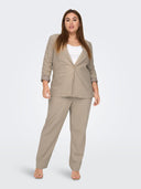 Σακάκι με λινό plus size CARMAKOMA 15280239 - Άμμου - thefashionproject.gr - CARMAKOMA