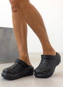 Σαμπό flatforms - Μαύρο - thefashionproject.gr - Jelly Vitamin