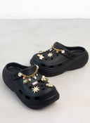 Σαμπό με διακοσμητικά και αλυσίδα - Μαύρο - thefashionproject.gr - The Fashion Project