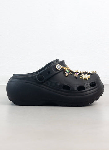 Σαμπό με διακοσμητικά και αλυσίδα - Μαύρο - thefashionproject.gr - The Fashion Project