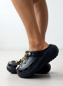 Σαμπό με διακοσμητικά και αλυσίδα - Μαύρο - thefashionproject.gr - The Fashion Project