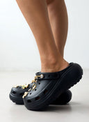 Σαμπό με διακοσμητικά και αλυσίδα - Μαύρο - thefashionproject.gr - The Fashion Project