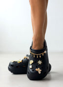 Σαμπό με διακοσμητικά και αλυσίδα - Μαύρο - thefashionproject.gr - The Fashion Project