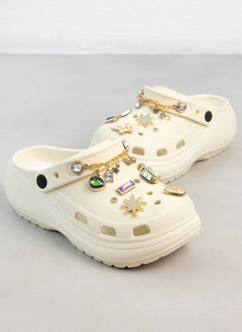 Σαμπό με διακοσμητικά και αλυσίδα - Μπεζ - thefashionproject.gr - The Fashion Project
