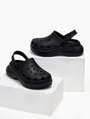 Σαμπό με ψηλή σόλα - Μαύρο - thefashionproject.gr - The Fashion Project