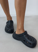 Σαμπό με ψηλή σόλα - Μαύρο - thefashionproject.gr - The Fashion Project