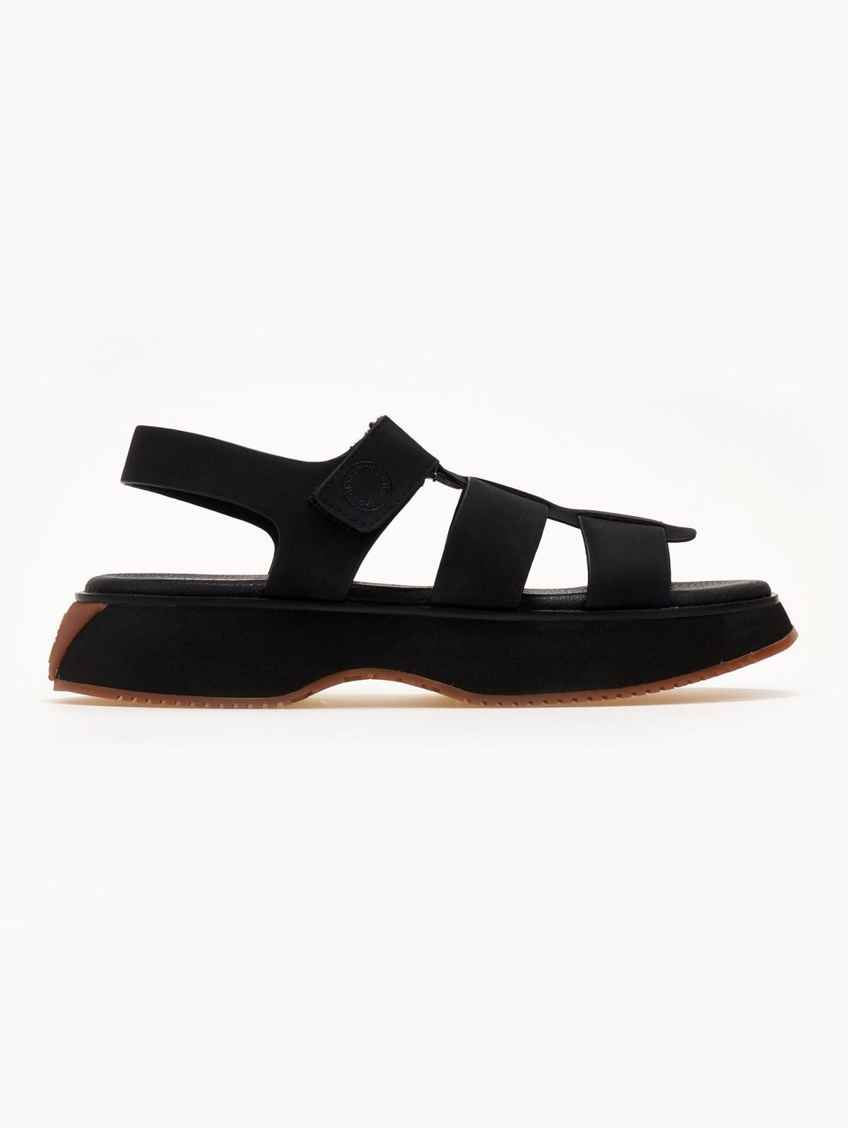 Σανάλια sporty με φαρδιά φάσα GIOSEPPO - Μαύρο - thefashionproject.gr - GIOSEPPO