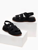 Σανάλια sporty με φαρδιά φάσα GIOSEPPO - Μαύρο - thefashionproject.gr - GIOSEPPO