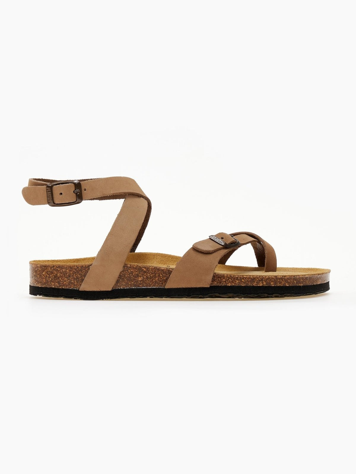 Σανδάλια ανατομικά από nubuck δέρμα Plakton 181204 - Μπεζ - thefashionproject.gr - Plakton