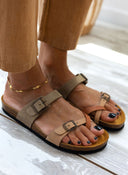 Σανδάλια ανατομικά δερμάτινα Plakton 181032 - Λαδί - thefashionproject.gr - Plakton