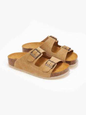 Σανδάλια ανατομικά καστόρινα Plakton 340010 - Κάμελ - thefashionproject.gr - Plakton