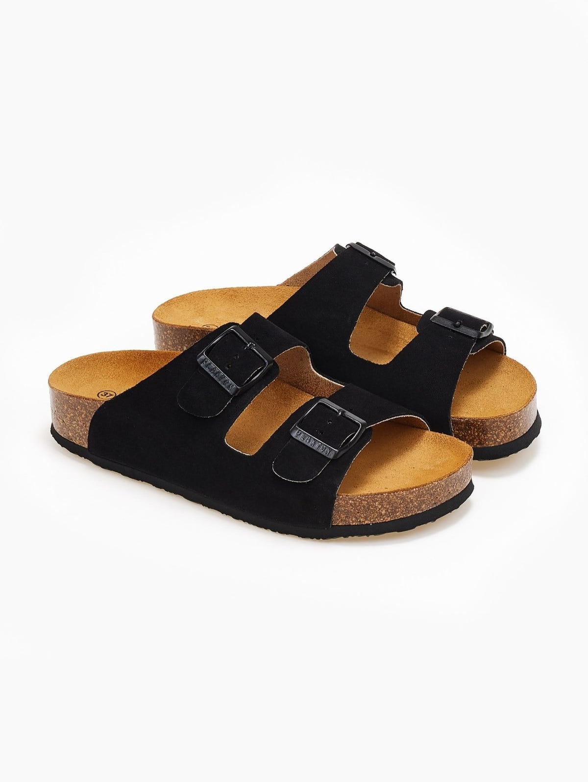 Σανδάλια ανατομικά καστόρινα Plakton 340010 - Μαύρο - thefashionproject.gr - Plakton