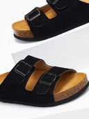 Σανδάλια ανατομικά καστόρινα Plakton 340010 - Μαύρο - thefashionproject.gr - Plakton