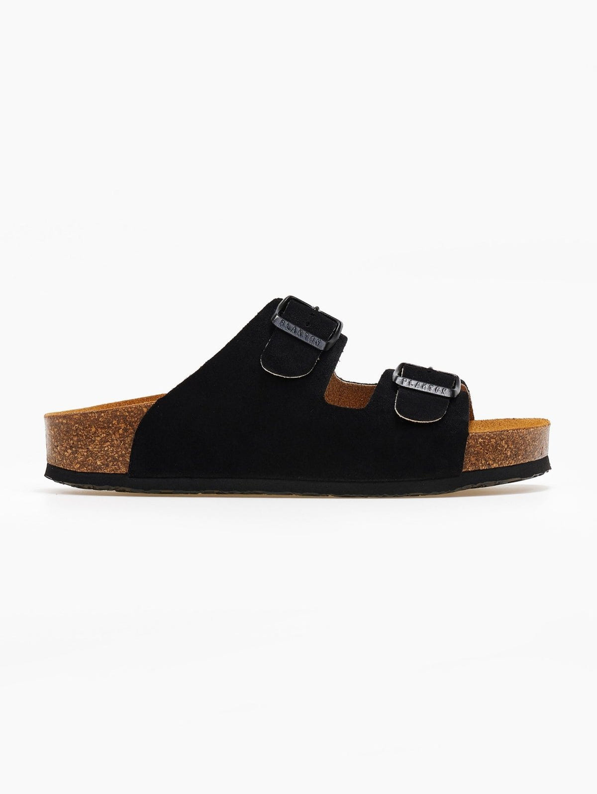 Σανδάλια ανατομικά καστόρινα Plakton 340010 - Μαύρο - thefashionproject.gr - Plakton