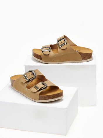 Σανδάλια ανατομικά καστόρινα Plakton 340010 WEST - Κάμελ - thefashionproject.gr - Plakton