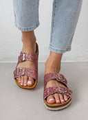 Σανδάλια ανατομικά με glitter Plakton 180010 - Ροζ - thefashionproject.gr - Plakton
