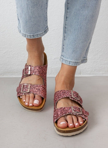 Σανδάλια ανατομικά με glitter Plakton 180010 - Ροζ - thefashionproject.gr - Plakton