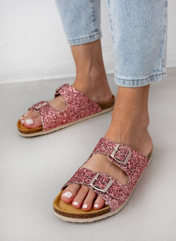 Σανδάλια ανατομικά με glitter Plakton 180010 - Ροζ - thefashionproject.gr - Plakton