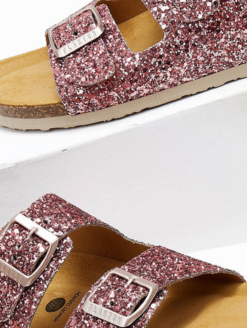 Σανδάλια ανατομικά με glitter Plakton 180010 - Ροζ - thefashionproject.gr - Plakton