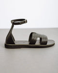 Σανδάλια ankle strap με ανάγλυφο σχέδιο estil - Μαύρο - thefashionproject.gr - Estil