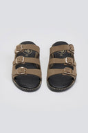 Σανδάλια από γνήσιο δέρμα nubuck Tfp - Χακί - thefashionproject.gr - TFP