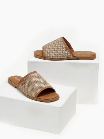 Σανδάλια από ψάθα Refresh 171956 - Τάουπε - thefashionproject.gr - Refresh