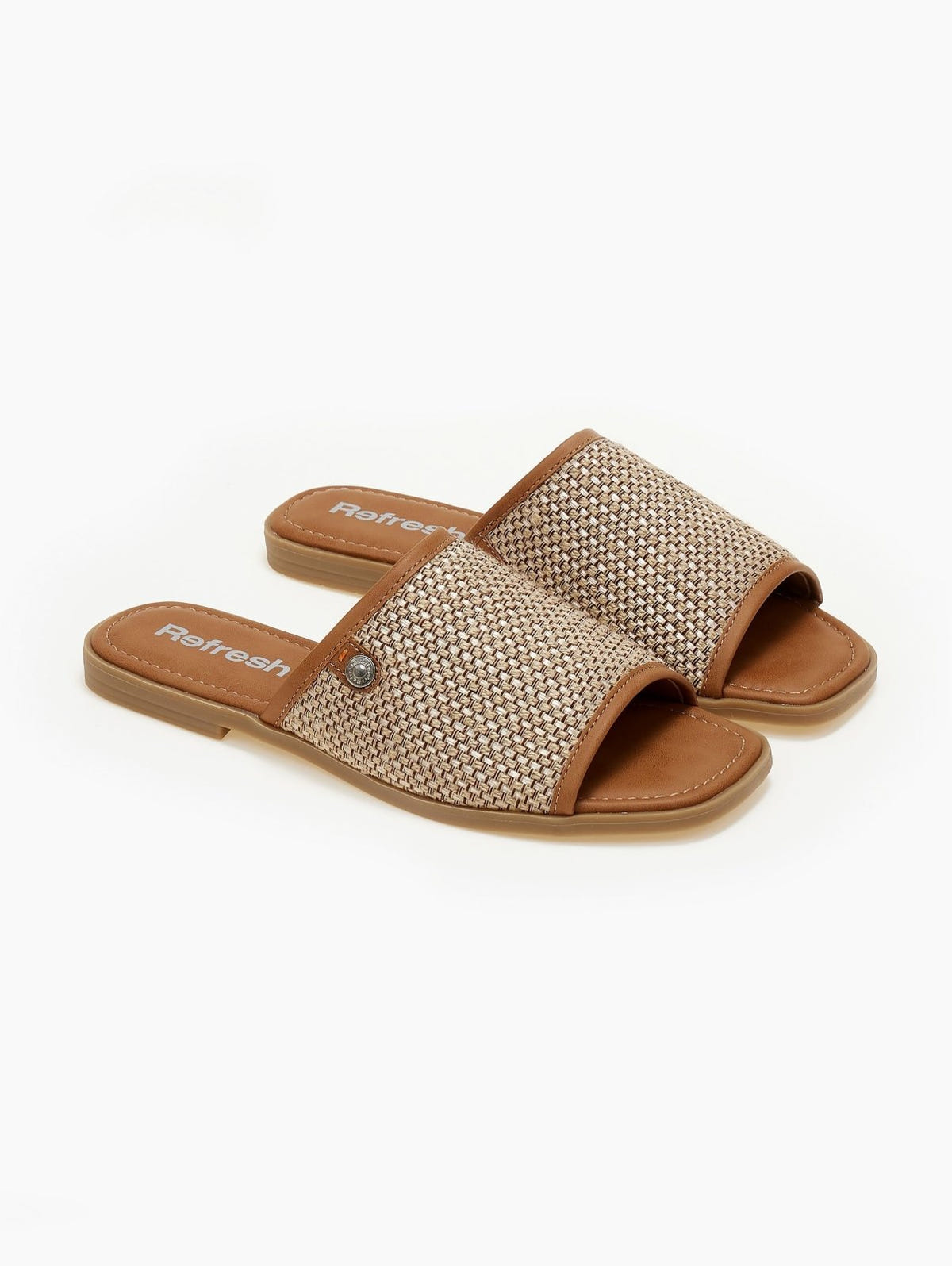 Σανδάλια από ψάθα Refresh 171956 - Τάουπε - thefashionproject.gr - Refresh
