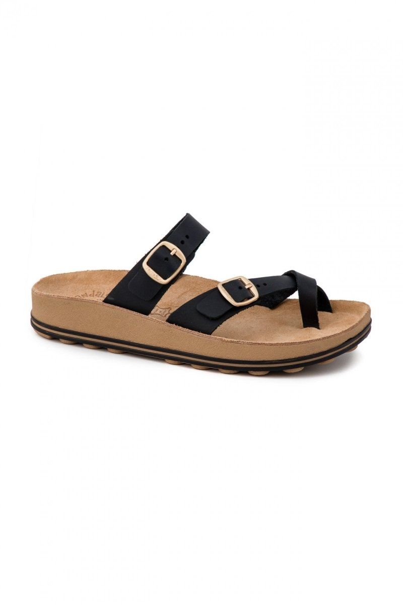 Σανδάλια comfort δερμάτινα CATERINA FANTASY SANDALS - Μαύρο - thefashionproject.gr - FANTASY SANDALS