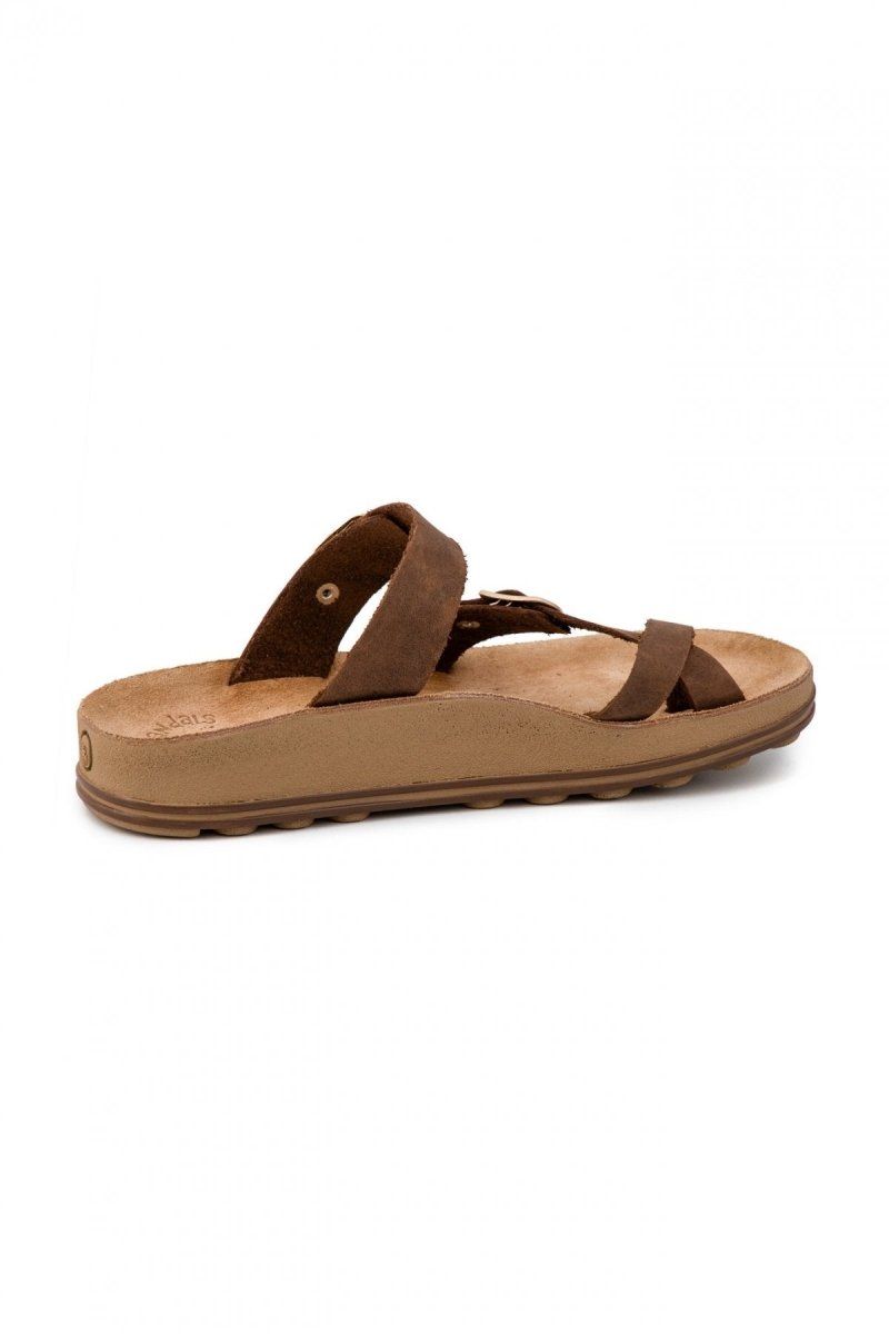 Σανδάλια comfort δερμάτινα CATERINA FANTASY SANDALS - Τάουπε - thefashionproject.gr - FANTASY SANDALS
