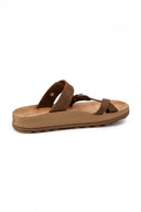 Σανδάλια comfort δερμάτινα CATERINA FANTASY SANDALS - Τάουπε - thefashionproject.gr - FANTASY SANDALS