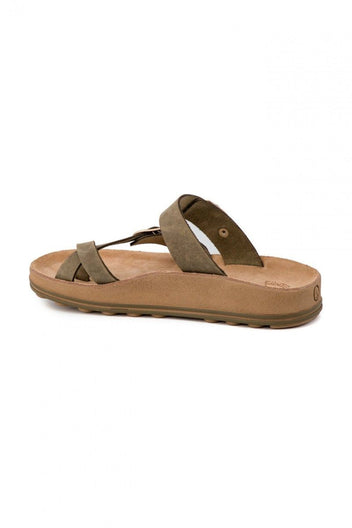 Σανδάλια comfort δερμάτινα CATERINA FANTASY SANDALS - Χακί - thefashionproject.gr - FANTASY SANDALS