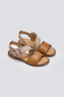 Σανδάλια δερμάτινα CARMELA 162203 - Κάμελ - thefashionproject.gr - CARMELA