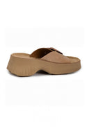Σανδάλια δερμάτινα comfort BEATRICE FANTASY SANDALS - Μπεζ - thefashionproject.gr - FANTASY SANDALS